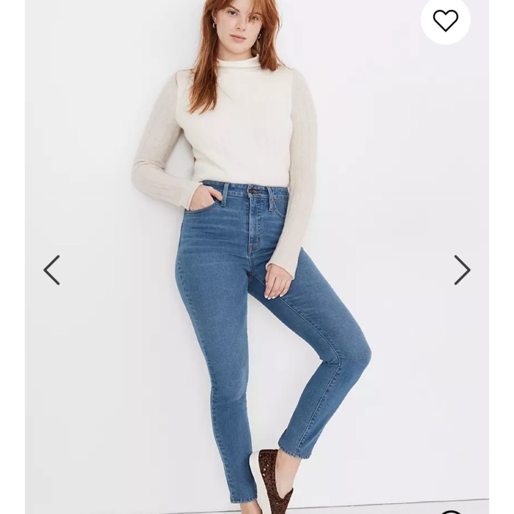 Madewell Curvy Skinny 24 petite Astoria wash